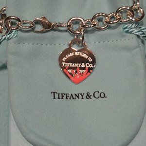 Tiffany & Co Return to Tiffany Pink Splash Heart Tag Bracelet